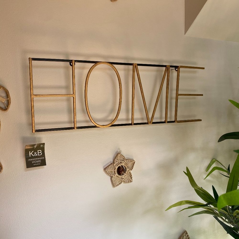 modern home sign